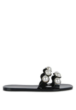 Load image into Gallery viewer, Pearla Faux Pearl Detail Jelly Flats