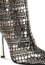 Load image into Gallery viewer, Extravagance Mirror Embellished Stiletto Boots