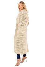 Load image into Gallery viewer, LONG MAXI SWEATER CARDIGAN