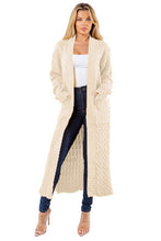 Load image into Gallery viewer, LONG MAXI SWEATER CARDIGAN