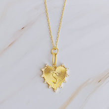 Load image into Gallery viewer, Clip Hanging Initial Heart Necklace