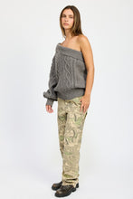 Load image into Gallery viewer, OVERSIZED ONE SHOULDER SWEATER