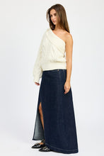 Load image into Gallery viewer, OVERSIZED ONE SHOULDER SWEATER