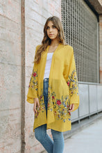 Load image into Gallery viewer, Long Floral Kimono Cardigan