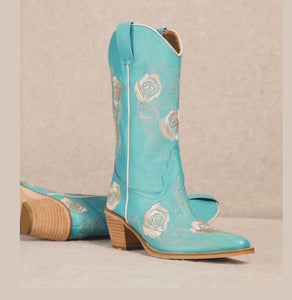 “Just Like a Dream” Turquoise Boots