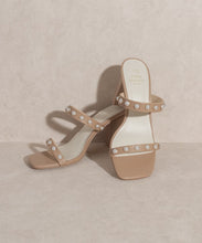 Load image into Gallery viewer, Victoria - Pearl Strap Heel